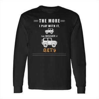 Funny Off Road 4X4 Mudding Jeep Square Sticker Long Sleeve T-Shirt | Favorety CA