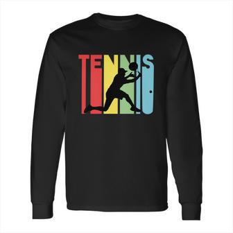 Funny Retro Tennis Logo Long Sleeve T-Shirt | Favorety DE