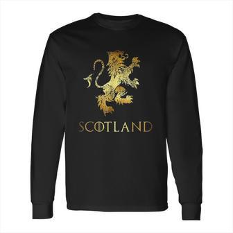 Funny Scotland Lion Rampant Scottish Kilts Long Sleeve T-Shirt | Favorety UK