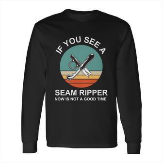 Funny Sew Seam Ripper Long Sleeve T-Shirt | Favorety DE