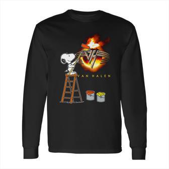 Funny Snoopys Painting The Picture- Van Hallen Long Sleeve T-Shirt | Favorety DE