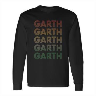 Funny Vintage Retro Style Garth Long Sleeve T-Shirt | Favorety UK