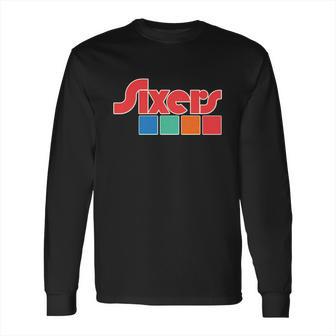 Funny Vintage Style Sixers Sports Logo Long Sleeve T-Shirt | Favorety CA