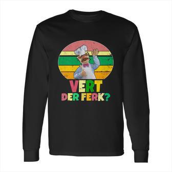 Funny Vintage Vert Der Ferk Retro Swedish Chef Long Sleeve T-Shirt | Favorety UK