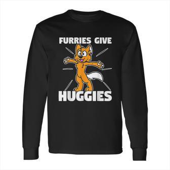 Furry Fandom Furries Give Hugs Long Sleeve T-Shirt | Favorety DE