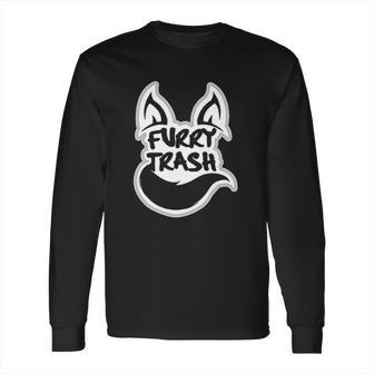 Fursona Furry Trash Furries Tail Ears Cosplay Long Sleeve T-Shirt | Favorety CA