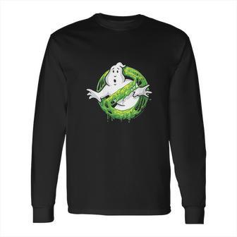 Ghostbusters Classic Slime Ghost Logo Long Sleeve T-Shirt | Favorety CA