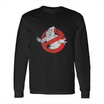 Ghostbusters Distressed No Ghost No Type Long Sleeve T-Shirt | Favorety CA