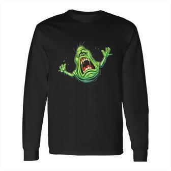 Ghostbusters Slimer Screaming Portrait Long Sleeve T-Shirt | Favorety AU