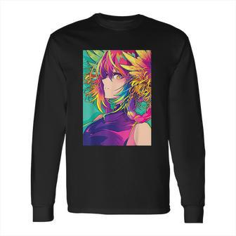 Girl Retro 80S Japanese Aesthetic Long Sleeve T-Shirt | Favorety