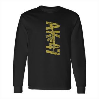 Gold Ak-47 2Nd Amendment Long Sleeve T-Shirt | Favorety