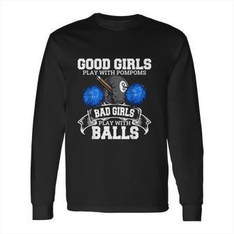 Good Girls Bad Girls Pool Player Billiards Long Sleeve T-Shirt | Favorety