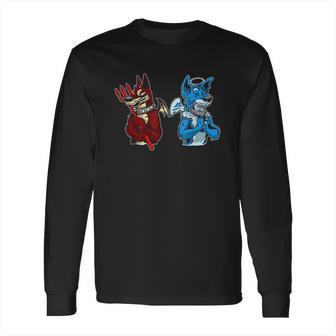 Good Vs Evil Doberman Pinscher Wolf Dog Furry Long Sleeve T-Shirt | Favorety UK