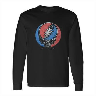 Grateful Dead Mens Distress Your Face Over Dyed Long Sleeve T-Shirt | Favorety DE