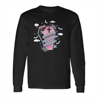 Graveyard Babe Pastel Goth Aesthetic Egirl Soft Goth Girl Long Sleeve T-Shirt | Favorety CA