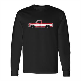 Gravy Gear 73 87 Squarebody Two Tone Red White Truck Long Sleeve T-Shirt | Favorety UK