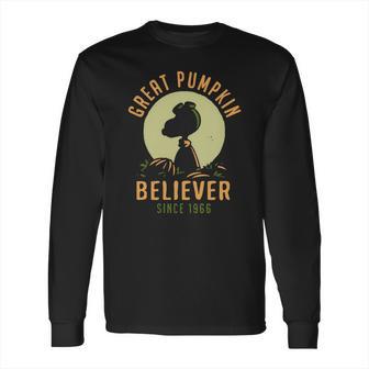 Great Pumpkin - Believer Since 1966 - Snoopy T-Shirt Long Sleeve T-Shirt | Favorety CA