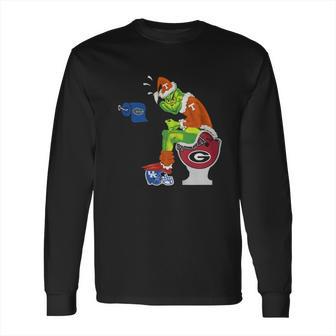 Grinch Santa Tennessee Volunteers Toilet Long Sleeve T-Shirt | Favorety CA