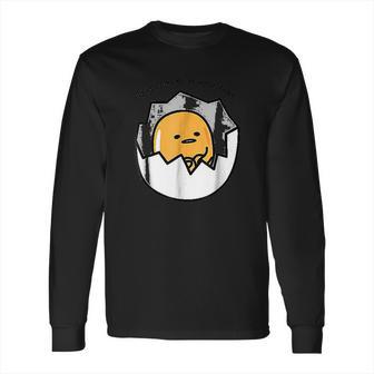 Gudetama The Lazy Egg Hiding From Responsibilities Long Sleeve T-Shirt | Favorety CA