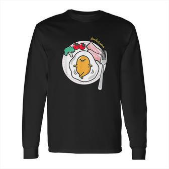 Gudetama Whatever Breakfast Plate Long Sleeve T-Shirt | Favorety DE