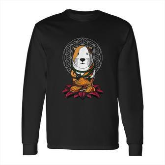 Guinea Pig Zen Yoga Meditation Cavy Sacred Geometry Long Sleeve T-Shirt | Favorety CA