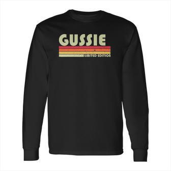 Gussie Name Personalized Retro Vintage 80S 90S Birthday Long Sleeve T-Shirt | Favorety DE