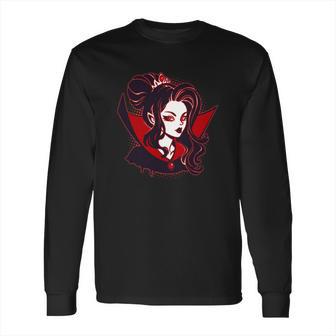 Halloween Dracula Vampire Princess Long Sleeve T-Shirt | Favorety