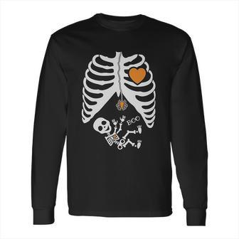 Halloween Skeleton Xray Rib Cage Long Sleeve T-Shirt | Favorety DE