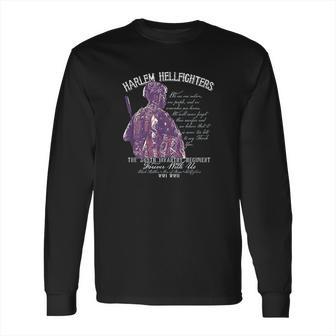 Harlem Hellfighters Soldiers Vintage Black Military History Long Sleeve T-Shirt | Favorety AU