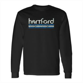 Hartford Connecticut Retro Vintage Throwback Weathered Long Sleeve T-Shirt | Favorety UK