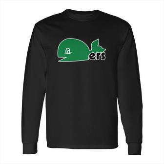 Hartford Whalers Pucky The Whale Long Sleeve T-Shirt | Favorety