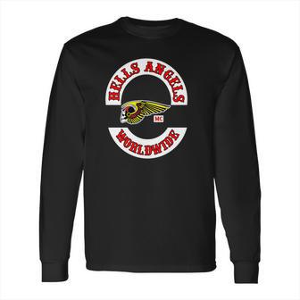 Hells Angels Worldwide T Shirt Long Sleeve T-Shirt Hoodie Sweatshirt Long Sleeve | Favorety