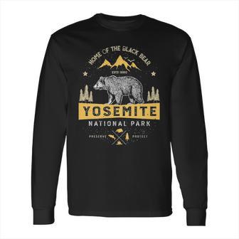 Home The Black Bear Yosemite National Park T- Long Sleeve T-Shirt | Favorety