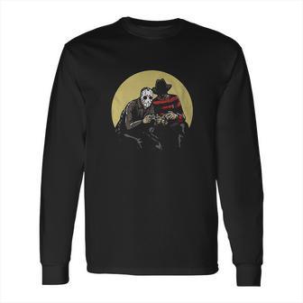 Horror Scary Movie Villains Playing Video Games Long Sleeve T-Shirt | Favorety CA