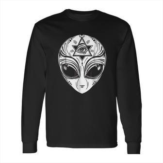 Illuminati Alien Occult Mason All Seeing Eye Long Sleeve T-Shirt | Favorety DE