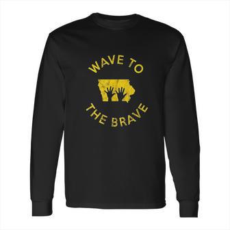 Iowa Wave To The Brave Football Childrens Hospital Long Sleeve T-Shirt | Favorety DE