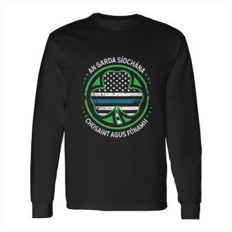 Irish Police Garda St Patricks Day Gift St Paddy Present Long Sleeve T-Shirt | Favorety DE