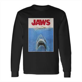 Jaws Original Movie Poster Long Sleeve T-Shirt | Favorety