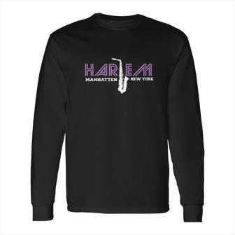 Jazz Music Harlem Manhattan New York Long Sleeve T-Shirt | Favorety AU