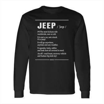 Jeep Noun Long Sleeve T-Shirt | Favorety