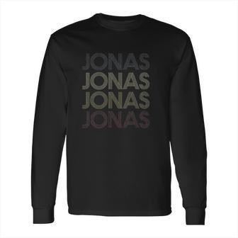 Jonas First Given Name Pride Vintage Distressed Long Sleeve T-Shirt | Favorety CA