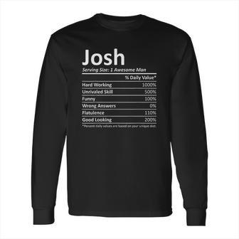 Josh Serving Size Long Sleeve T-Shirt | Favorety UK