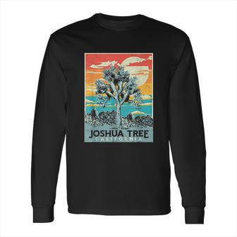 Joshua Tree National Park Vintage Artistic Graphic Design Long Sleeve T-Shirt | Favorety AU