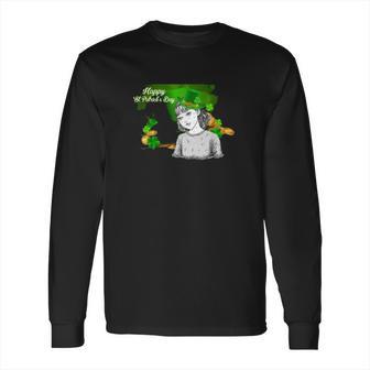 Junji Ito Manga Character Tomie Happy St Patricks Day Art Long Sleeve T-Shirt | Favorety UK