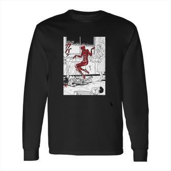 Junji Ito Popping Out Of Skin Black White Red Long Sleeve T-Shirt | Favorety