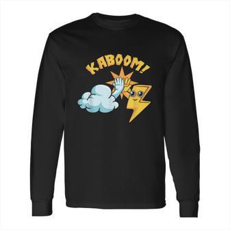 Kaboom Cloud Lightning Electrical Storm Thunder Bolt Humor Long Sleeve T-Shirt | Favorety UK