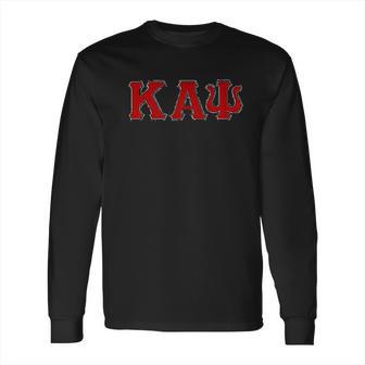 Kappa Alpha Psi Twill Letter Long Sleeve T-Shirt | Favorety CA