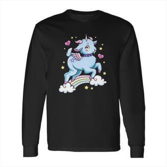 Kawaii Pastel Goth Cute Creepy Baphomet Satanist Goat Long Sleeve T-Shirt | Favorety CA