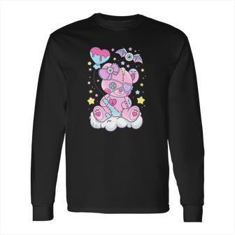 Kawaii Pastel Goth Cute Creepy Bear Long Sleeve T-Shirt | Favorety AU