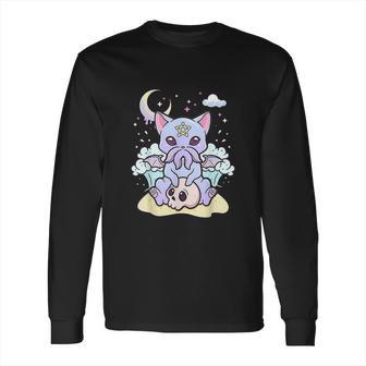 Kawaii Pastel Goth Cute Creepy Creature Skull Long Sleeve T-Shirt | Favorety DE